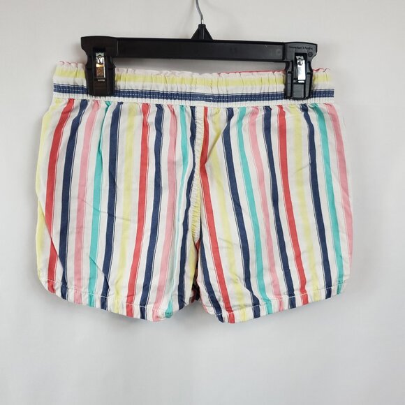 Gap Kids Girls M 8 Bermuda Stripe Shorts Elastic Waist Drawstring Pockets - Picture 3 of 9